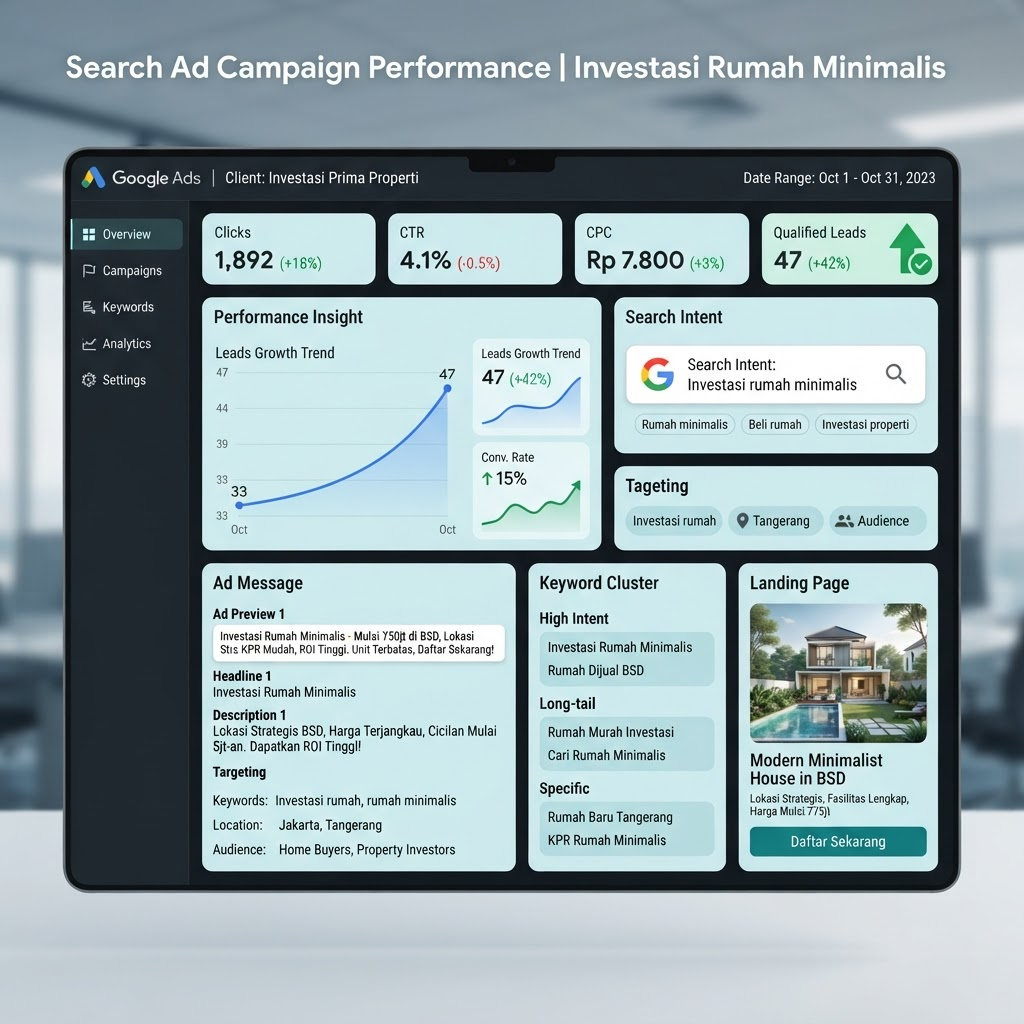Google Ads Analytics Dashboard
